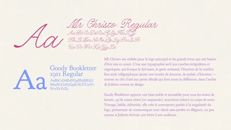 Juliette Brieau — Typefaces